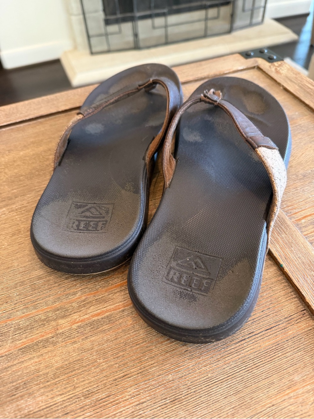 Reef Brown Men's Flip Flops - Picture 2 of 4